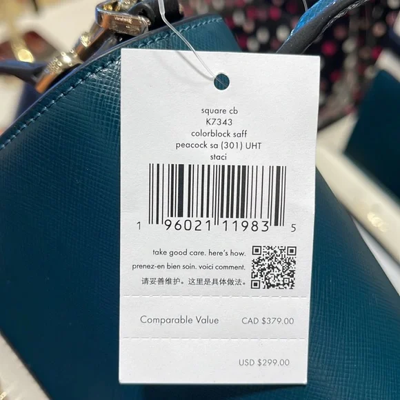 Kate Spade Staci Square Crossbody
Peacock Sapphire Multi - Picture 9 of 16